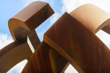 Güzel Bilbao şehrinin sokaklarında. Bask ülkesi. Kuzey İspanya