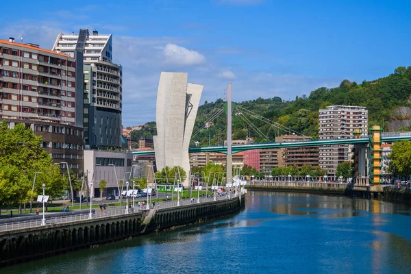 Sulle Strade Della Bellissima Città Bilbao Paese Basco Spagna Settentrionale — Foto Stock