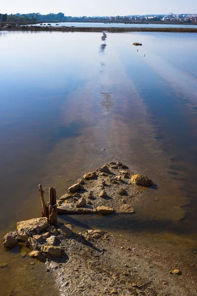 Magnífico Parque Natural Salinas Santa Pola Província Alicante Espanha — Fotografia de Stock