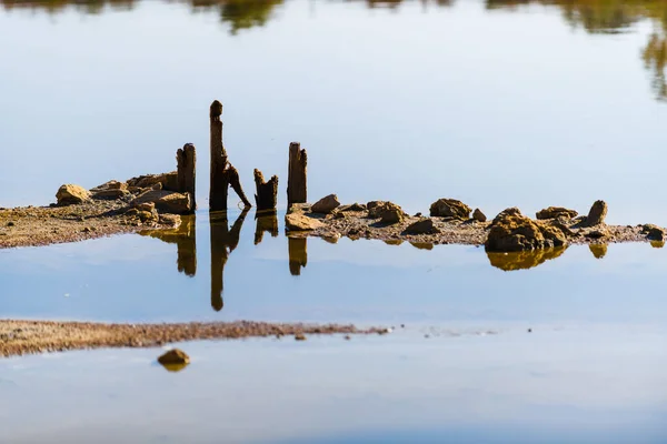 Magnífico Parque Natural Las Salinas Santa Pola Provincia Alicante España — Foto de Stock