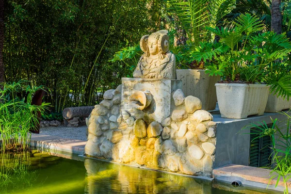 Botanischer Garten Von Huerto Del Cura Elche Bei Alicante Provinz — Stockfoto