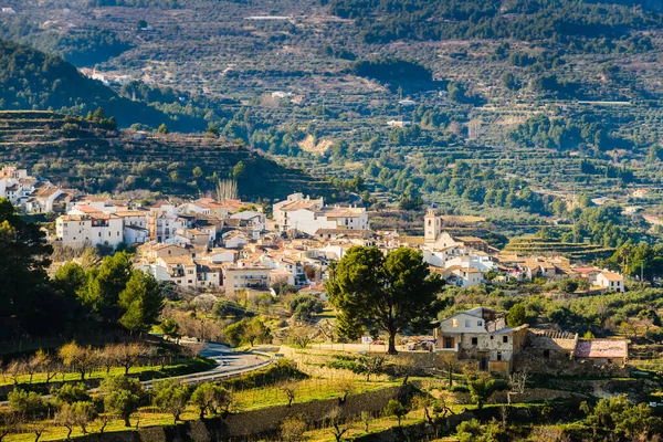 Guadalest Egy Festői Óváros Hegyekben Alicante Tartomány Spanyolország — Stock Fotó