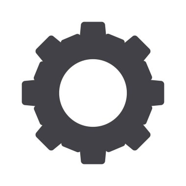 ayarları simgesi beyaz arka planda - vektör simgesi