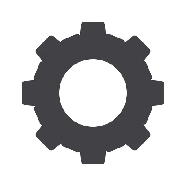 Icono de configuración sobre fondo blanco - icono de vector — Vector de stock