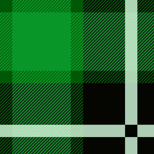 Zöld Stewart Tartan Seamless pattern Design vektor illusztráció — Stock Vector