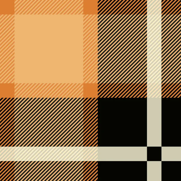 Tartan Seamless Pattern Background. Black and Beige Plaid, Tartan Flannel Shirt Patterns. Trendy Tiles Vector — Stock Vector