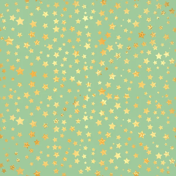 Бесшовный рисунок золотой звезды. Абстрактный черный современный бесшовный рисунок с золотыми звёздами конфетти . — стоковый вектор