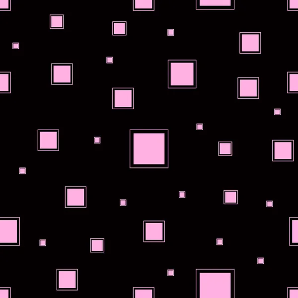シームレスな正方形パターン。抽象的なベクトルの背景 — ストックベクタ