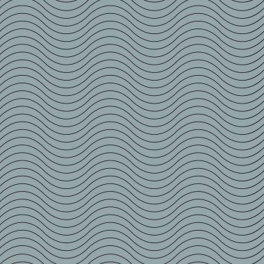 Dalgalı ince çizgiyi seamless modeli. Vektör çizim