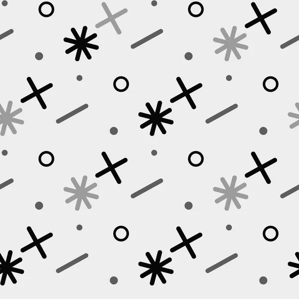 Mathematik-Symbol nahtlose Muster-Vektor-Illustration Hintergrund für Sammelalbum, Flyer, Poster, Web, Grußkarten — Stockvektor