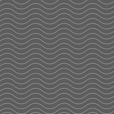 Dalgalı ince çizgiyi seamless modeli. Vektör çizim