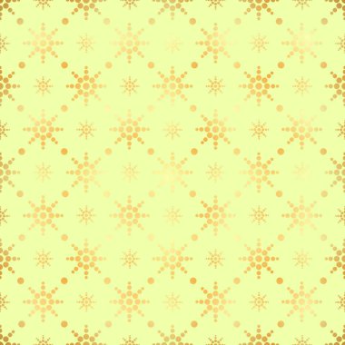 Altın daire seamless modeli. Altın geometrik modern arka plan. Altın folyo doku. Art deco tarzında.