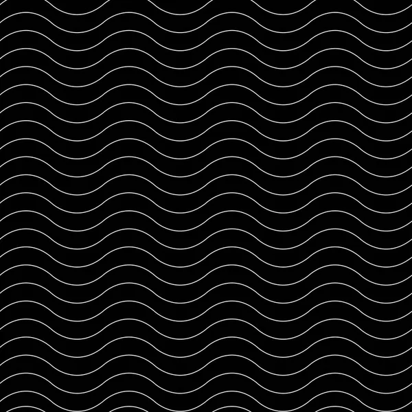 Wavy thin line seamless pattern. Vector illustration — Stock Vector