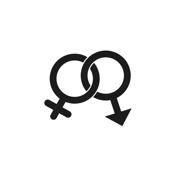 Gender-Symbol im trendigen flachen Stil isoliert auf weißem Hintergrund. Auszeichnung Symbol für Ihre Website-Design, Logo, App, ui. Vektorillustration — Stockvektor