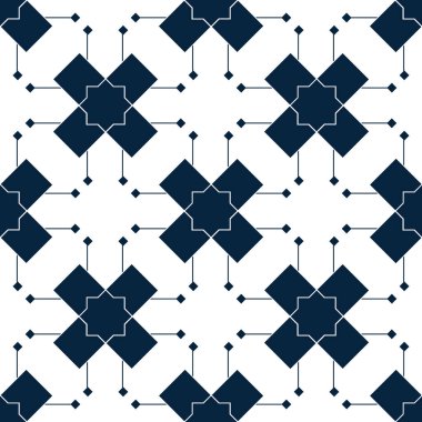 Mavi İslam desen. Oryantal tartan doku. Geometrik çiçek seamless modeli. Arka plan. Kış süs. Duvar kağıdı. eps10