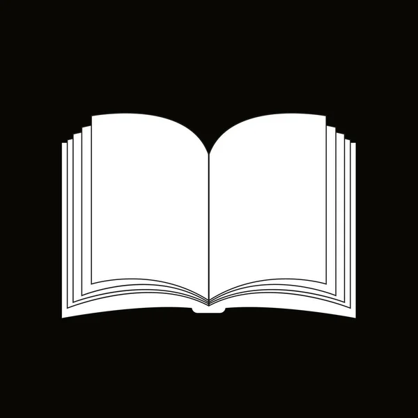 Open Book Vektor Cliparts Silhouette Symbol Icon Design Abbildung Isoliert — Stockvektor