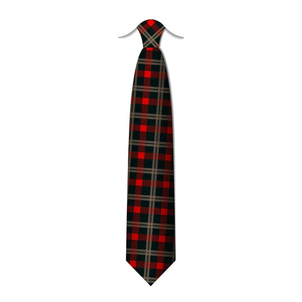 Jedwabny krawat w kratę, kratkę szablonu. Łatwe edytowalne kolory - wektor. — Wektor stockowy