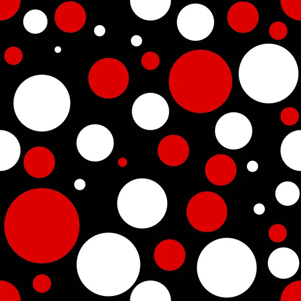 Vetor vermelho e preto ponto geometria sem costura padrão. cor abstrato fundo geométrico. arte criativa deco. moda hipster imprimir — Vetor de Stock