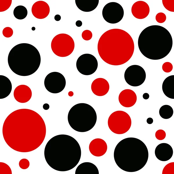 Modèle vectoriel de géométrie des points rouges et noirs. couleur abstraite fond géométrique. art déco créatif. imprimé mode hipster — Image vectorielle