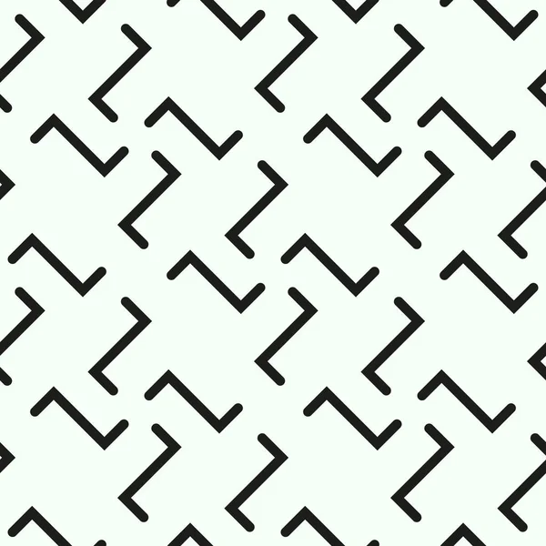 Modèle géométrique sans couture. Simple arrière-plan régulier. Illustration vectorielle avec chevrons ou puzzle — Image vectorielle