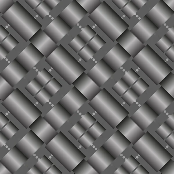 Bezproblémové "tkané" vektor textury na průhledném pozadí. Černá a bílá série č. 1. — Stockový vektor
