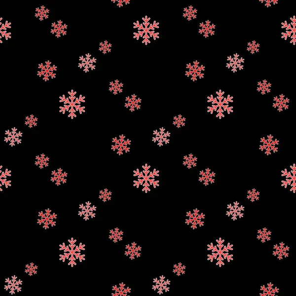 Patrón sin costuras de estrellas del norte con paleta roja. Fondo de pantalla para envolver decoración — Vector de stock