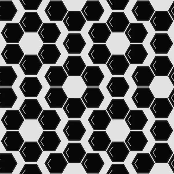 Vektor zökkenőmentes hexagon minta háttér. Futurisztikus Hi-Tech Design. Foci háttér — Stock Vector