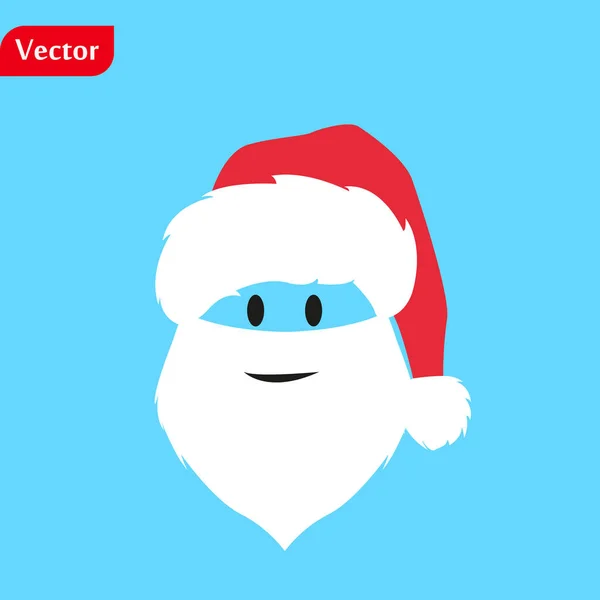 Fondo de Navidad con Santa Claus Feliz Navidad y Feliz Año Nuevo Ho-Ho-Ho Vector ilustración. eps 10 — Vector de stock