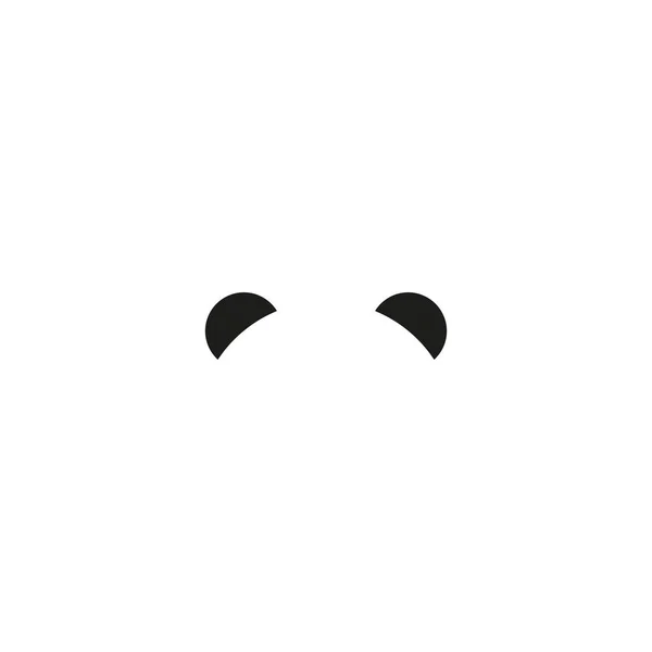 Niedliches Panda-Gesicht. Vektor Illustration Pandabär. Logo-Design-Vorlage. Ikone des Tierlogos. — Stockvektor