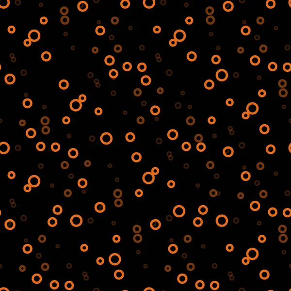 Fond sans couture vecteur orange clair avec bulles. Bulles floues sur fond abstrait avec dégradé orange noir. Complètement nouveau modèle pour votre livre de marque. eps10 — Image vectorielle