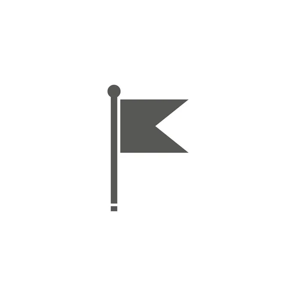 Flaggikonen. Markering och navigeringssymbol. Platt illustrationeps10 — Stock vektor