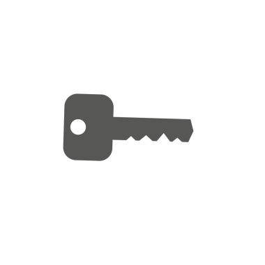 Key Icon in trendy flat style isolated on grey background. Key symbol for your web site design, logo, app, UI. Vector illustration, EPS 10