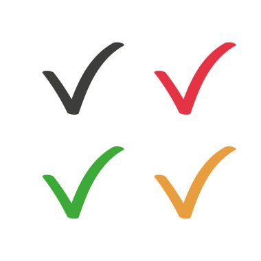 Renkli işaretleme simgesi logo çizimi