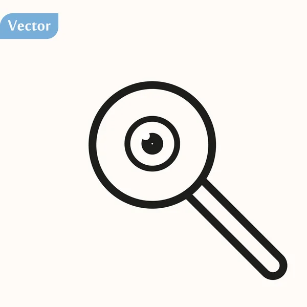 Suche Augensymbol isoliert auf weißem Hintergrund. Suche Auge Logo Symbol — Stockvektor