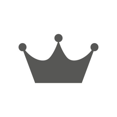Crown Icon beyaz arka planda izole edilmiş, modaya uygun, düz stil. Web sitenin tasarımı, logosu, uygulaması ve Ui için taç sembolü. Vektör illüstrasyonu, Eps 10.
