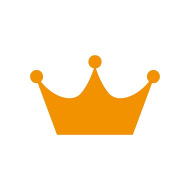 Beyaz arka plan üzerinde izole trendy düz stil taç simgesini. Web sitesi tasarımı, logo, app, UI taç simgesi. Vektör çizim, Eps10.