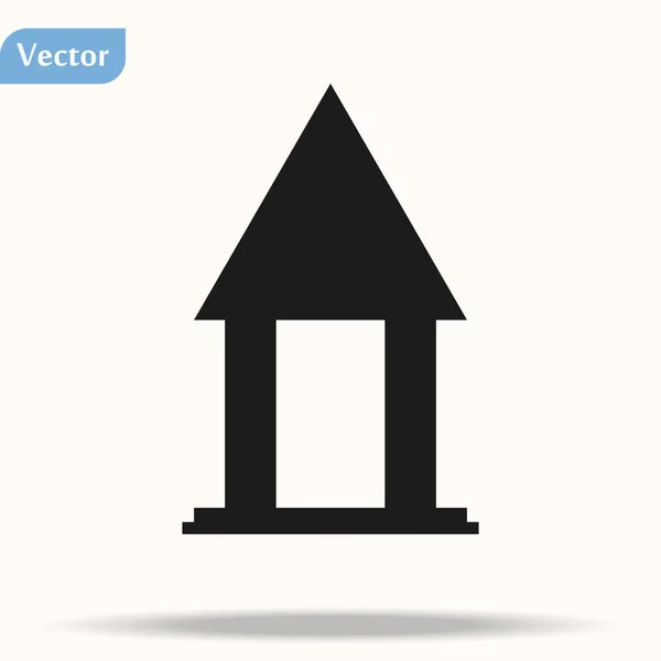 Symbol einfaches Haus auf weißem Hintergrund. flaches Symbol für Web, Apps oder Designprodukt Folge 10 — Stockfoto