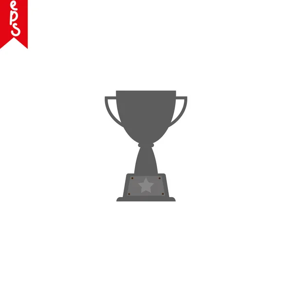 Icono Trofeo Ganador Símbolo Silueta Competición Deportiva Ilustración Vectorial Eps10 — Vector de stock