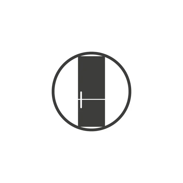 Frys kall ikonen vektor, fyllda platta tecken, solid piktogram isolerade på vitt. Kylskåp och snöflinga symbol, logotyp illustration. — Stock vektor