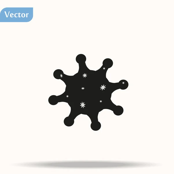 Icône Cellulaire Bactéries Coronavirus 2019 Ncov Nouvelles Bactéries Coronavirus Pas — Image vectorielle