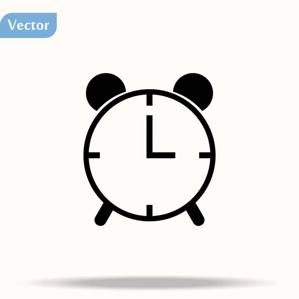 Ícone do relógio em estilo moderno plana isolada no fundo. Símbolo da página do ícone do relógio para o design do seu site Símbolo do ícone do relógio, app, UI. Ícone do relógio Ilustração vetorial, EPS10. —  Vetores de Stock