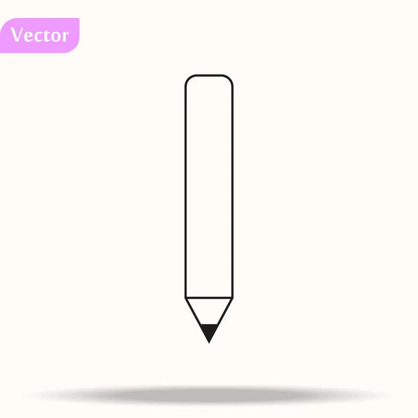 Pencil icon collection, trendy style on white backgroun — Stockový vektor