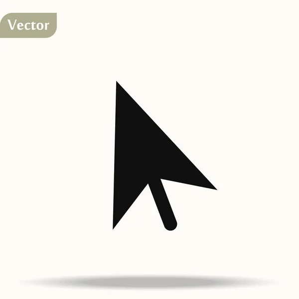 Computer Mausklick Cursor Pfeil Flaches Vektorsymbol Für Apps Und Websites — Stockvektor