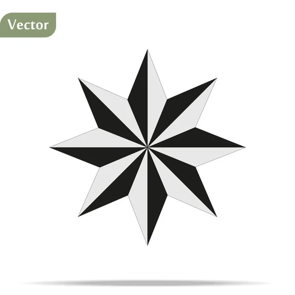 Achtzackiges Sternsymbol Element Des Einfachen Symbols Für Webseiten Webdesign Mobile — Stockvektor