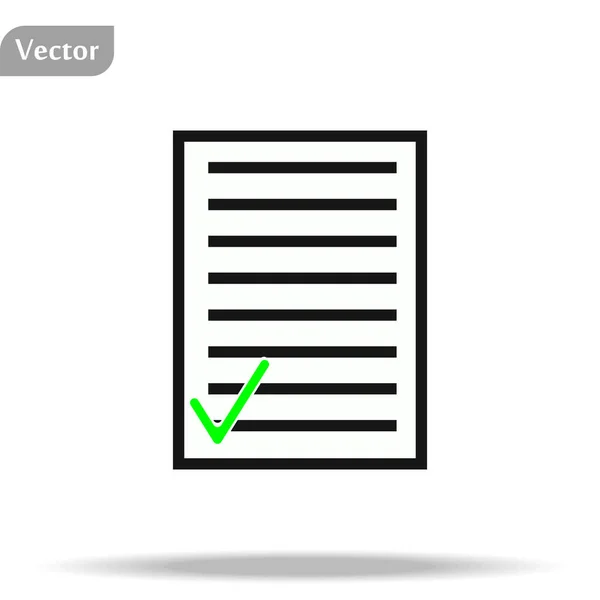 Liste Contrôle Icône Modèle Logo Vectoriel Illustration Design Vecteur Eps10 — Image vectorielle