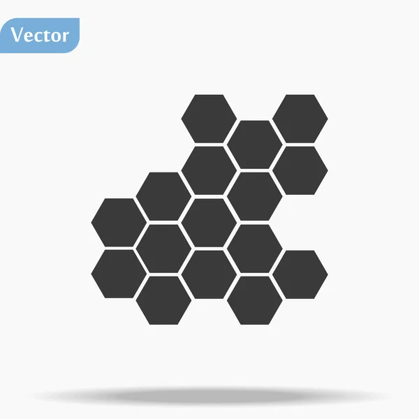 Honingraatvectoricoon Honingraat Icoon Voor Bijen Pictogram Honingraatproducten Honingraat Icoon Personen — Stockvector