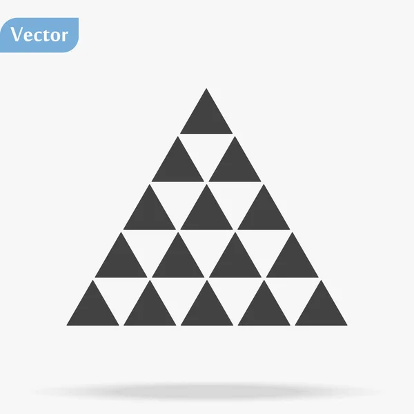 Flera Trianglar Triangel Ikon Vektor Trendig Platt Flera Trianglar Triangel — Stock vektor