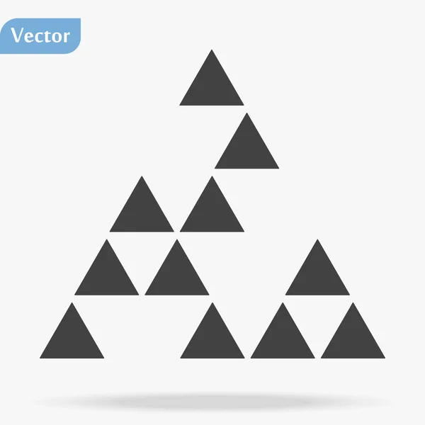 Vecteur Icône Moulin Vent Polygonal Icône Moulin Vent Polygonale Plate — Image vectorielle