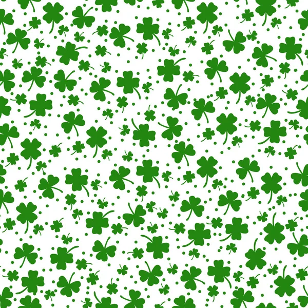 Trèfle Patrick Day Motif Sans Couture Illustration Vectorielle Pour Design — Image vectorielle