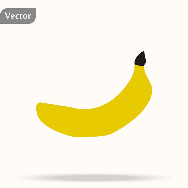 Банан на белом фоне. Векторная иллюстрация. eps 10 — стоковый вектор
